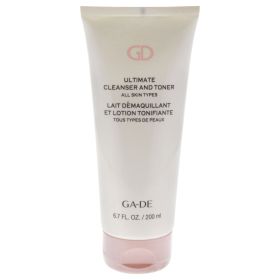 Ultimate Cleanser and Toner - All Skin Types by GA-DE for Women - 6.7 oz Cleanser
