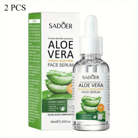 SADOER Pure Aloe Vera Gel 2-Piece Kit, 2x30ml, Fast Absorption, Suitable For All Skin Types-Selling On TEMU Is Prohibited